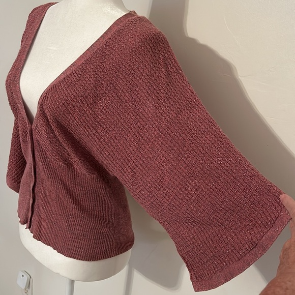 🎈3/$25🎈NWOT Mossimo Mauve Metallic Sweater - Picture 3 of 6